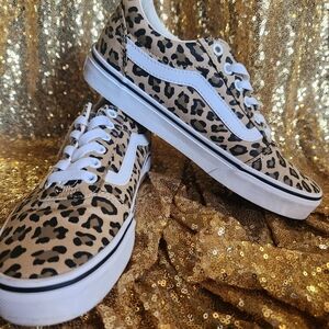 Barely worn cheetah vans